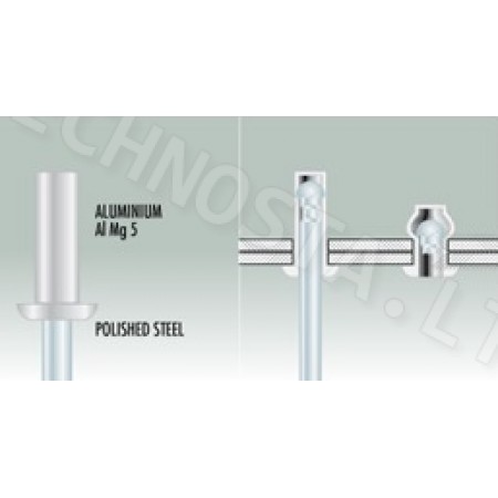 Kniedės hermetinės d=3,2mm-4,8mm | Tvirtinimo detalės Kniedės hermetinės d=3,2mm-4,8mm | Technosta - tvirtinimo detalės
